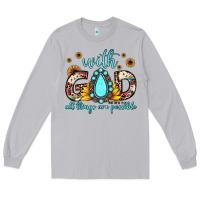 Moon Dust with god all things are possible matthew 19 26 Long Sleeve Tee - JahusDesignShop