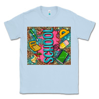Dusty Blue teacher  School Classic Tee - AdoDesignShop