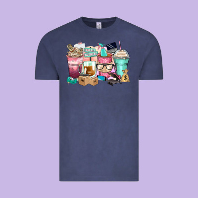 Small Business Coffee Cups Vintage Tee Designed By Zillion Design Studio