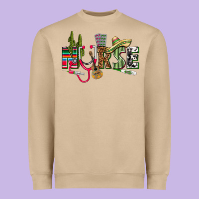 Mexican Nurse Heavyweight Sweatshirt Designed By Texasbilliewilder