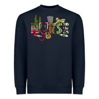 Navy Mexican Nurse Heavyweight Sweatshirt - texasbilliewilder