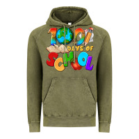 Vintage Olive 100 days of school Vintage Hoodie - texasbilliewilder