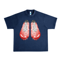 Navy red cleats fa element 3 Urban Heavy Tee - FaDigitalArtStudio