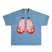 Pebble Blue red cleats fa element 3 Urban Heavy Tee - FaDigitalArtStudio