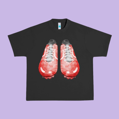 Red Cleats Fa Element 3 Urban Heavy Tee Designed By Fadigitalartstudio