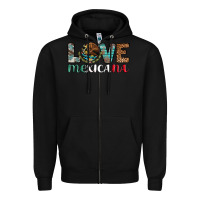 Black love mexicana revise Zipper Hoodie - AdoDesignShop