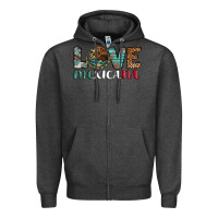 Charcoal Heather love mexicana revise Zipper Hoodie - AdoDesignShop