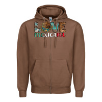 Chestnut love mexicana revise Zipper Hoodie - AdoDesignShop