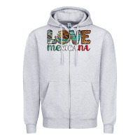 Heather Grey love mexicana revise Zipper Hoodie - AdoDesignShop