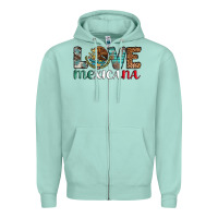 Seafoam love mexicana revise Zipper Hoodie - AdoDesignShop