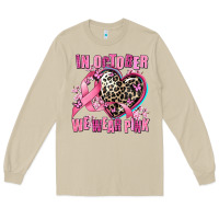 Western Leopard  In October We Wear Pink Heart Long Sleeve Tee | Teevron