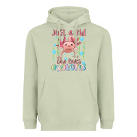 Matcha just a kid who loves axolotls Heavyweight Hoodie - MaliasSmallBusiness