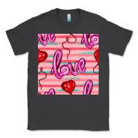 Smoke valentines day heart and love balloons seamless pattern Classic Tee - BundleAndBundleShop