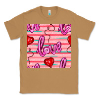 Toasted Coconut valentines day heart and love balloons seamless pattern Classic Tee - BundleAndBundleShop