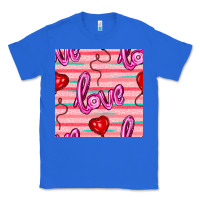 True Royal valentines day heart and love balloons seamless pattern Classic Tee - BundleAndBundleShop