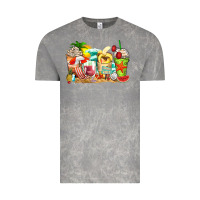 Cloud Rock summer vibes coffee cups Vintage Tee - Zillion Design Studio