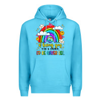 Ocean Blue if being gay was a choice i'd be gayer lol Premium Hoodie - LillyAllenDesigns