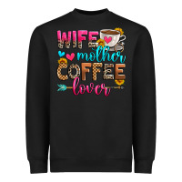 Black wife mother coffee lover Heavyweight Sweatshirt - Zillion Design Studio