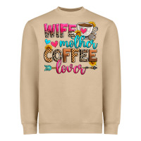 Mushroom wife mother coffee lover Heavyweight Sweatshirt - Zillion Design Studio