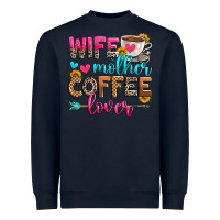 Navy wife mother coffee lover Heavyweight Sweatshirt - Zillion Design Studio