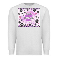 Oatmeal Heather hold my drink i gotta pet this dog Premium Sweatshirt - MaliasSmallBusiness