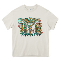 Cream registered nurse Heavy Core Tee - RacoonDesign