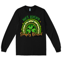 Black not lucky simply blessed rainbow Long Sleeve Tee - Artiststas