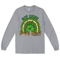 Heather Grey not lucky simply blessed rainbow Long Sleeve Tee - Artiststas