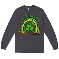 Smoke not lucky simply blessed rainbow Long Sleeve Tee - Artiststas