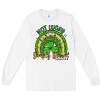 White not lucky simply blessed rainbow Long Sleeve Tee - Artiststas