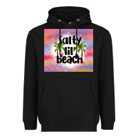 Black salty lil' beach Heavyweight Hoodie - MaliasSmallBusiness