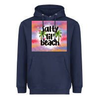 Navy salty lil' beach Heavyweight Hoodie - MaliasSmallBusiness