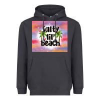 Smoke salty lil' beach Heavyweight Hoodie - MaliasSmallBusiness