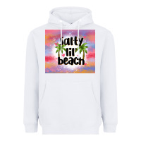White salty lil' beach Heavyweight Hoodie - MaliasSmallBusiness