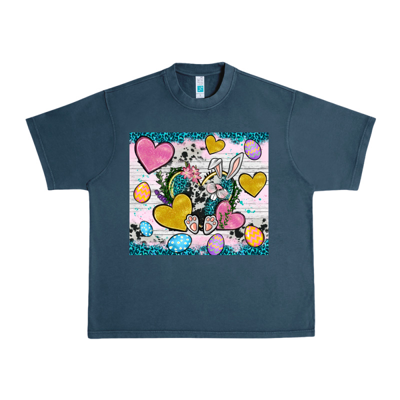 Easter Hearts Cowhide Tumbler Easter Day Urban Heavy Tee by Neo Western | Teevron