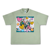 Oil Green Easter hearts Cowhide tumbler Easter Day Urban Heavy Tee - Neo Western