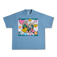 Pebble Blue Easter hearts Cowhide tumbler Easter Day Urban Heavy Tee - Neo Western