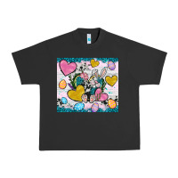 Pigment Black Easter hearts Cowhide tumbler Easter Day Urban Heavy Tee - Neo Western