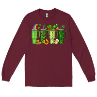 Burgundy obsessive cup disorder st patrick s day Long Sleeve Tee - Artiststas