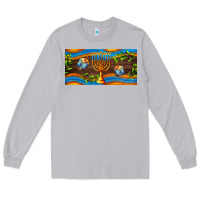 Moon Dust hanukkah with candlestick Long Sleeve Tee - AdoDesignShop