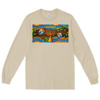Mushroom hanukkah with candlestick Long Sleeve Tee - AdoDesignShop