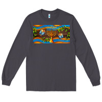 Smoke hanukkah with candlestick Long Sleeve Tee - AdoDesignShop