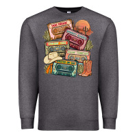 Charcoal Heather country cassette tapes Premium Sweatshirt - MaliasSmallBusiness
