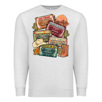 Oatmeal Heather country cassette tapes Premium Sweatshirt - MaliasSmallBusiness