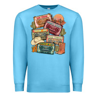 Ocean Blue country cassette tapes Premium Sweatshirt - MaliasSmallBusiness