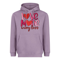 Lavender love more worry less Heavyweight Hoodie - MaliasSmallBusiness