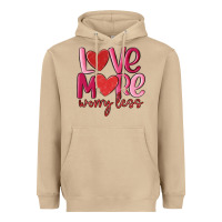 Mushroom love more worry less Heavyweight Hoodie - MaliasSmallBusiness