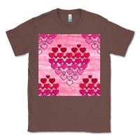 Chestnut valentines day hearts seamless pattern Classic Tee - BundleAndBundleShop