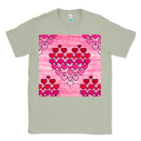 Matcha valentines day hearts seamless pattern Classic Tee - BundleAndBundleShop