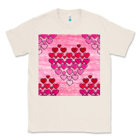 Natural valentines day hearts seamless pattern Classic Tee - BundleAndBundleShop
